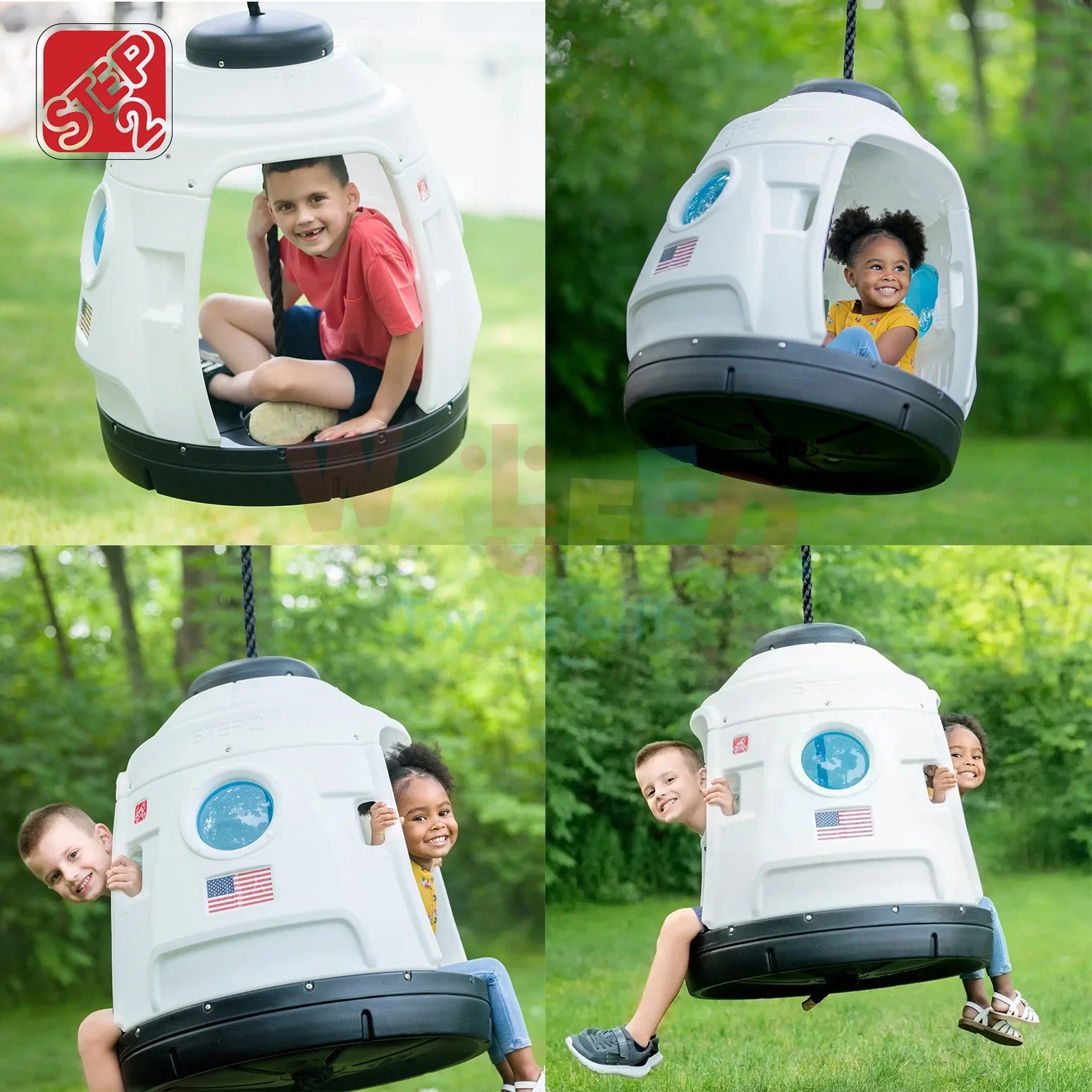 Step2 Space Capsule Swing – Rocket-Themed Kids Swing