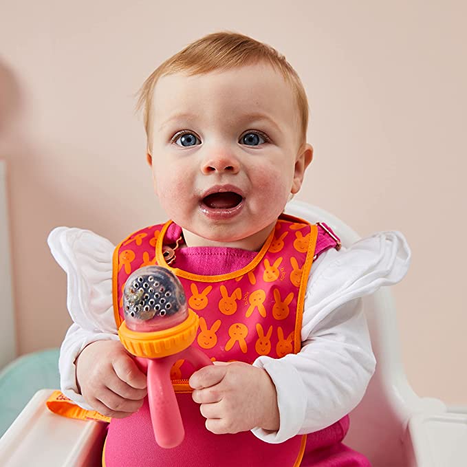 b.box - Silicone Fresh Food Feeder DUO- NEW STRAWBERRY SHAKE