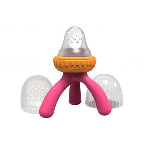 b.box - Silicone Fresh Food Feeder DUO- NEW STRAWBERRY SHAKE