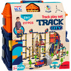 217pcs Track City Train Play Set Storage Box