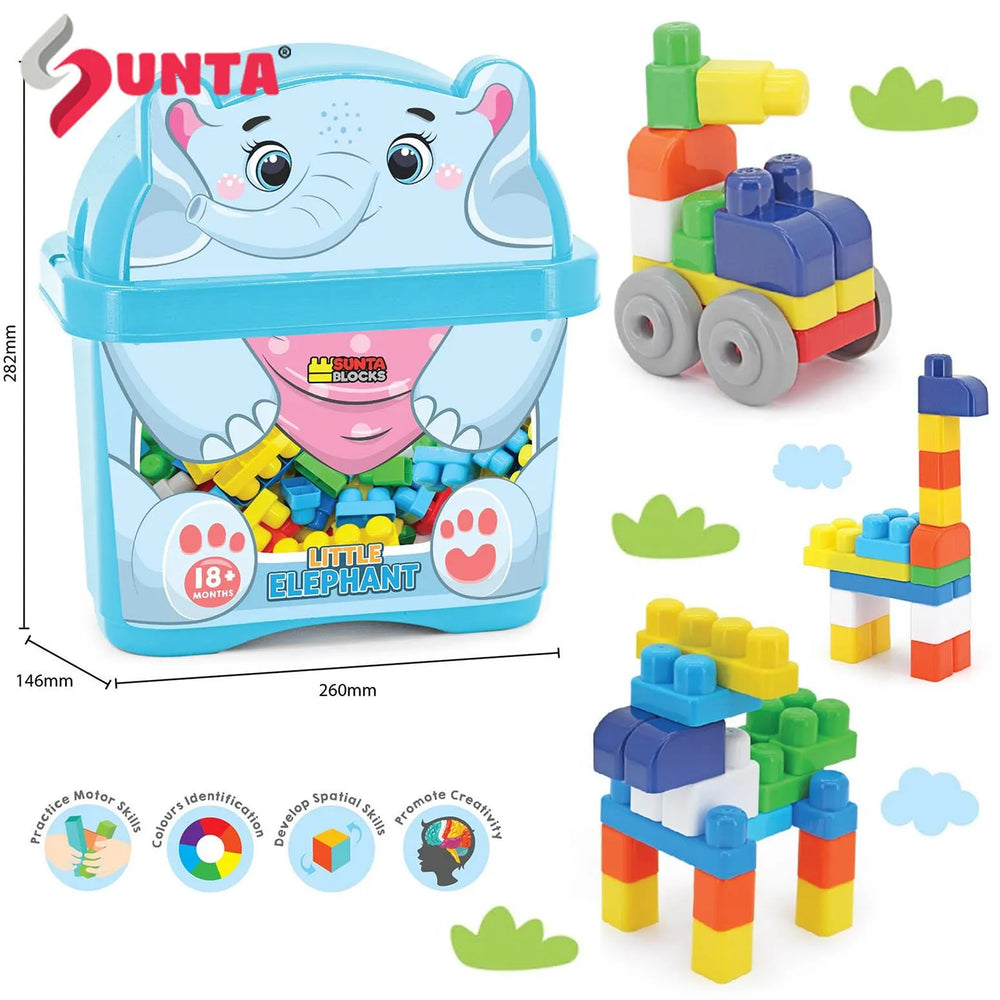 SUNTA Elephant Blocks Set 30 Pieces Kids Building Toy
