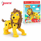 Sunta DIY Foam Lion Puzzle Kids 3D Creative Build Toy