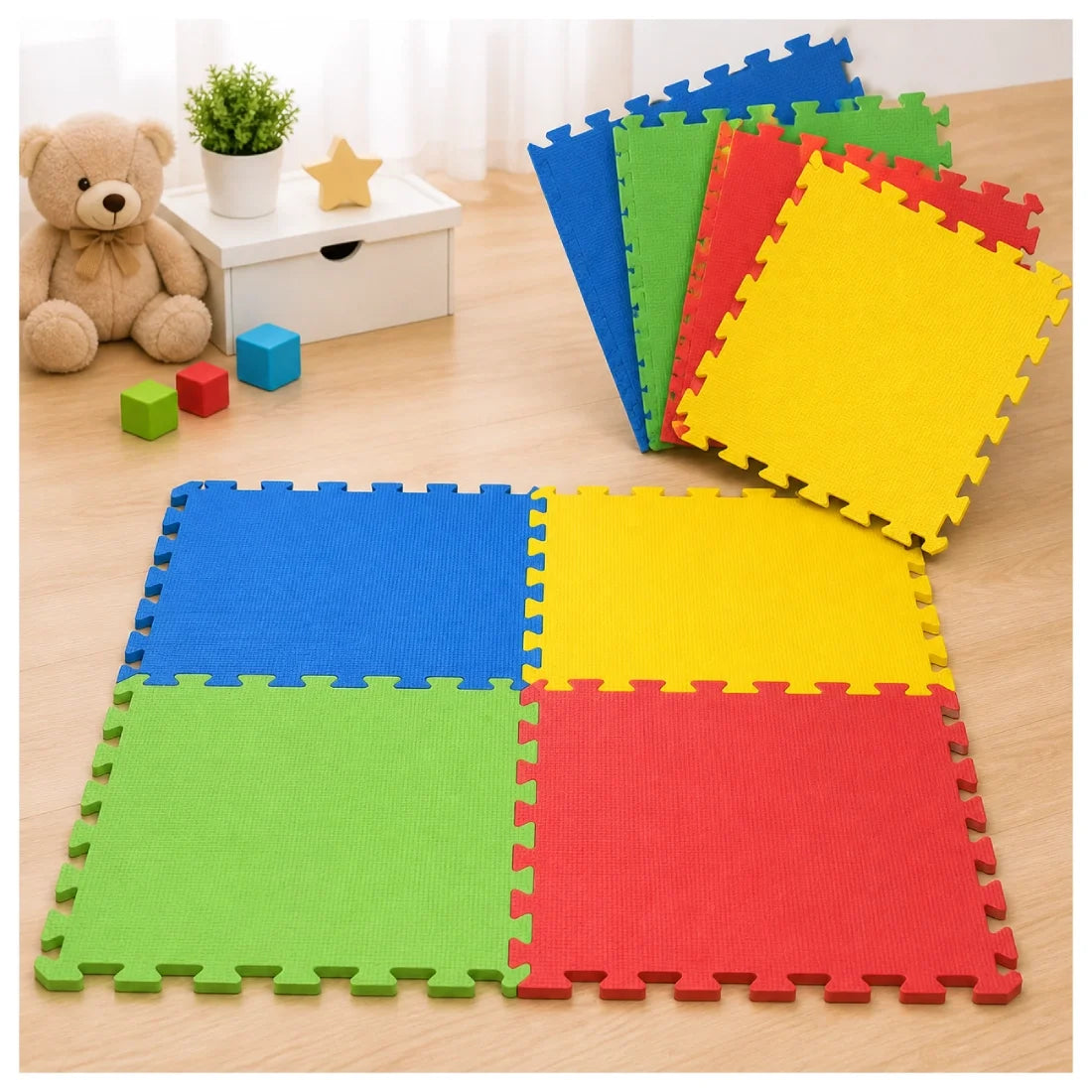 Sunta Foam Floor Mat Interlocking Gym Kids Home Multi Use