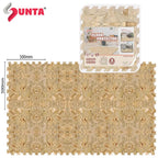 Sunta Foam Puzzle Mat 8 Pieces Natural Oak Floor Protector Indoor Outdoor
