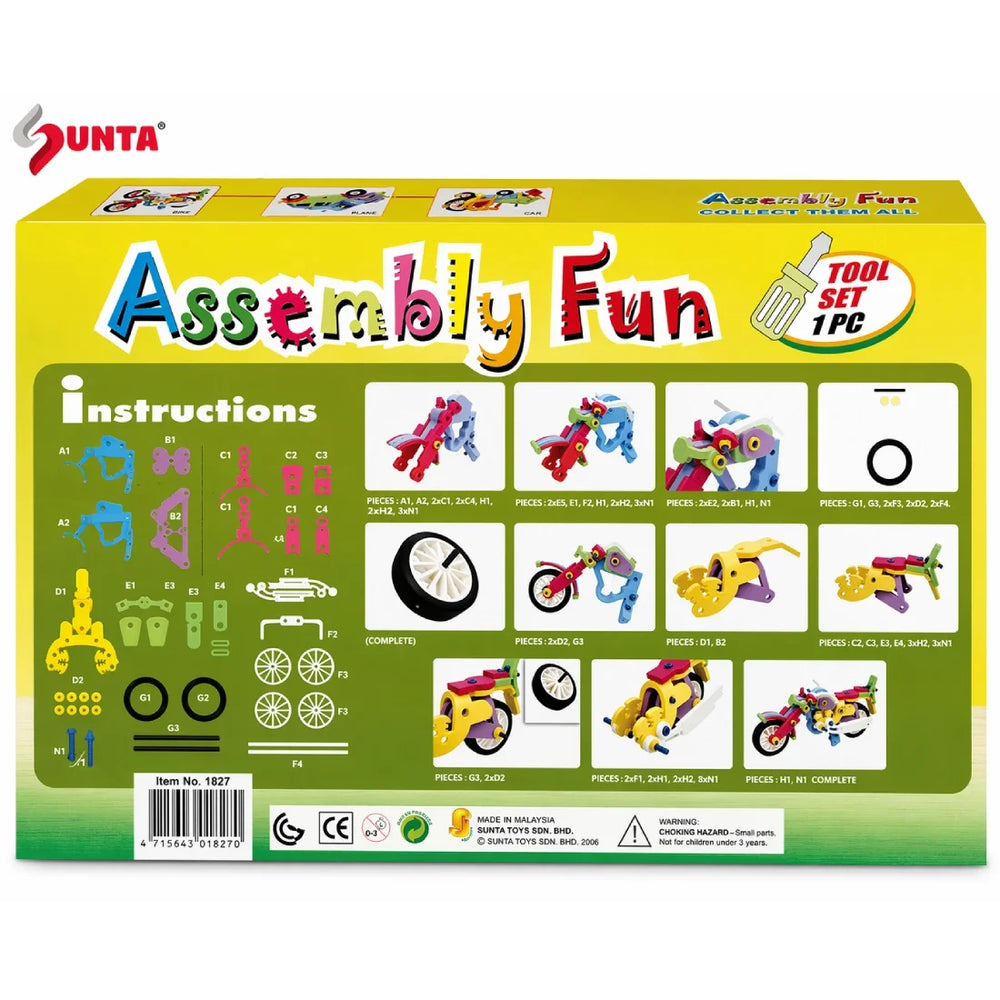 Sunta Kids Foam Puzzle Big Bike 39PCS Sensory Learning Activity Set