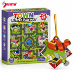 Sunta Kids Road Track Puzzle 64 Pieces City Play Learning Jigsaw Set