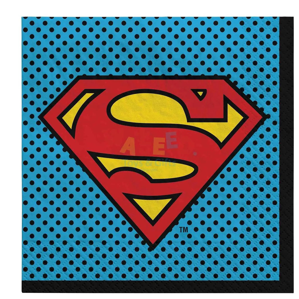 SUPERMAN LUNCH NAPKIN,16PCS