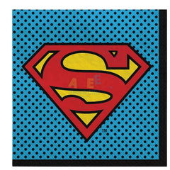 SUPERMAN LUNCH NAPKIN,16PCS