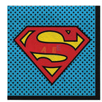 SUPERMAN LUNCH NAPKIN,16PCS