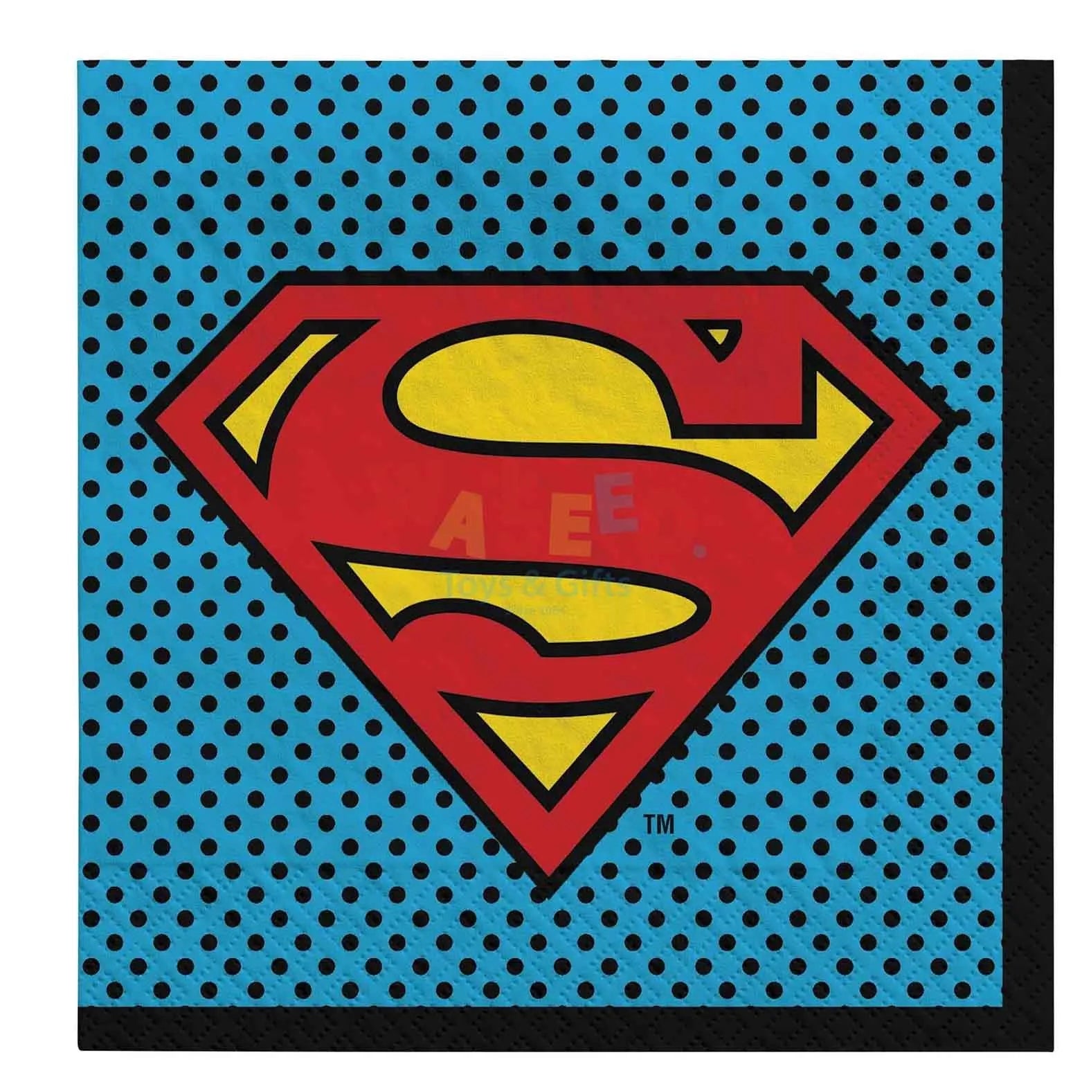 SUPERMAN LUNCH NAPKIN,16PCS