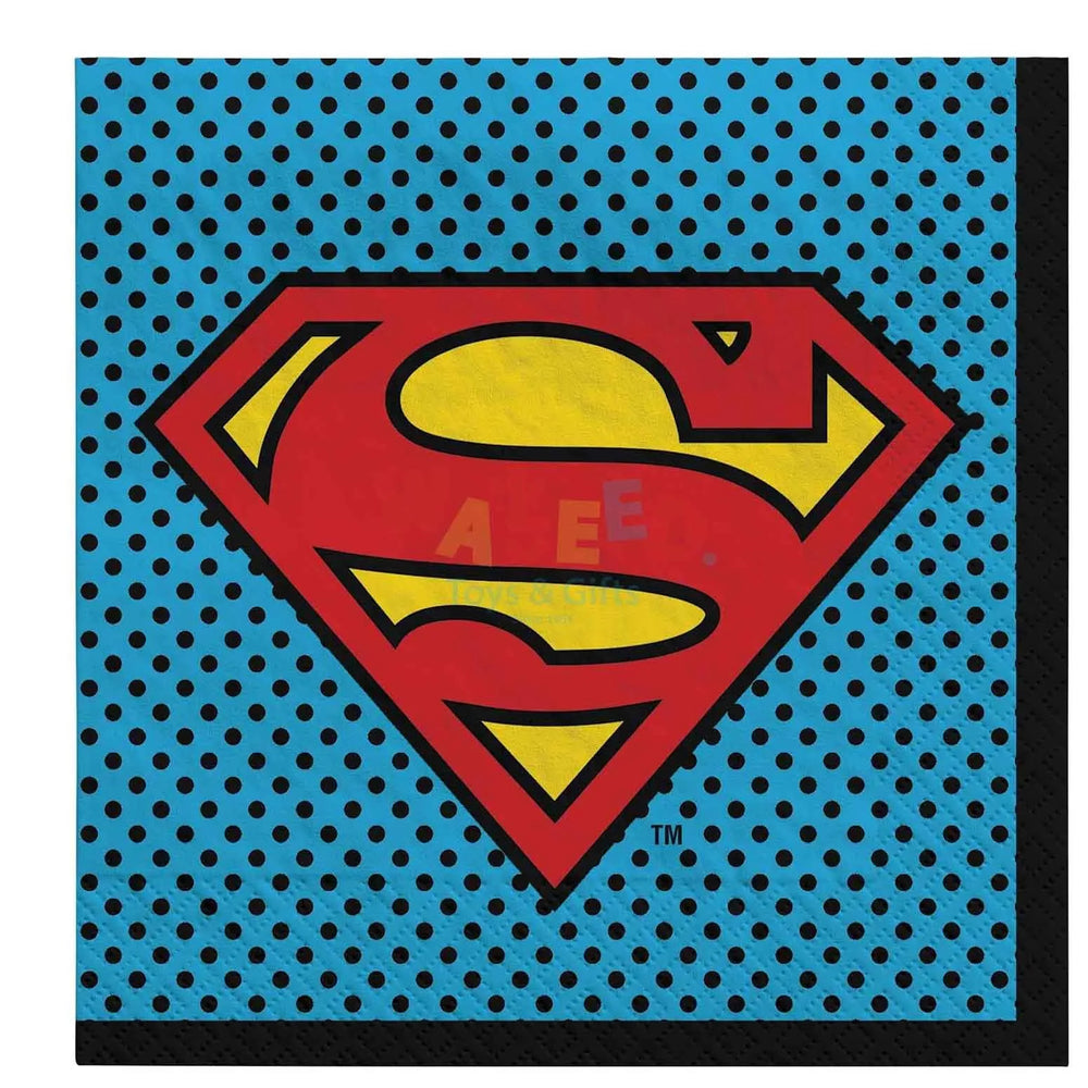 SUPERMAN PAPER PLATES 9IN,8PCS