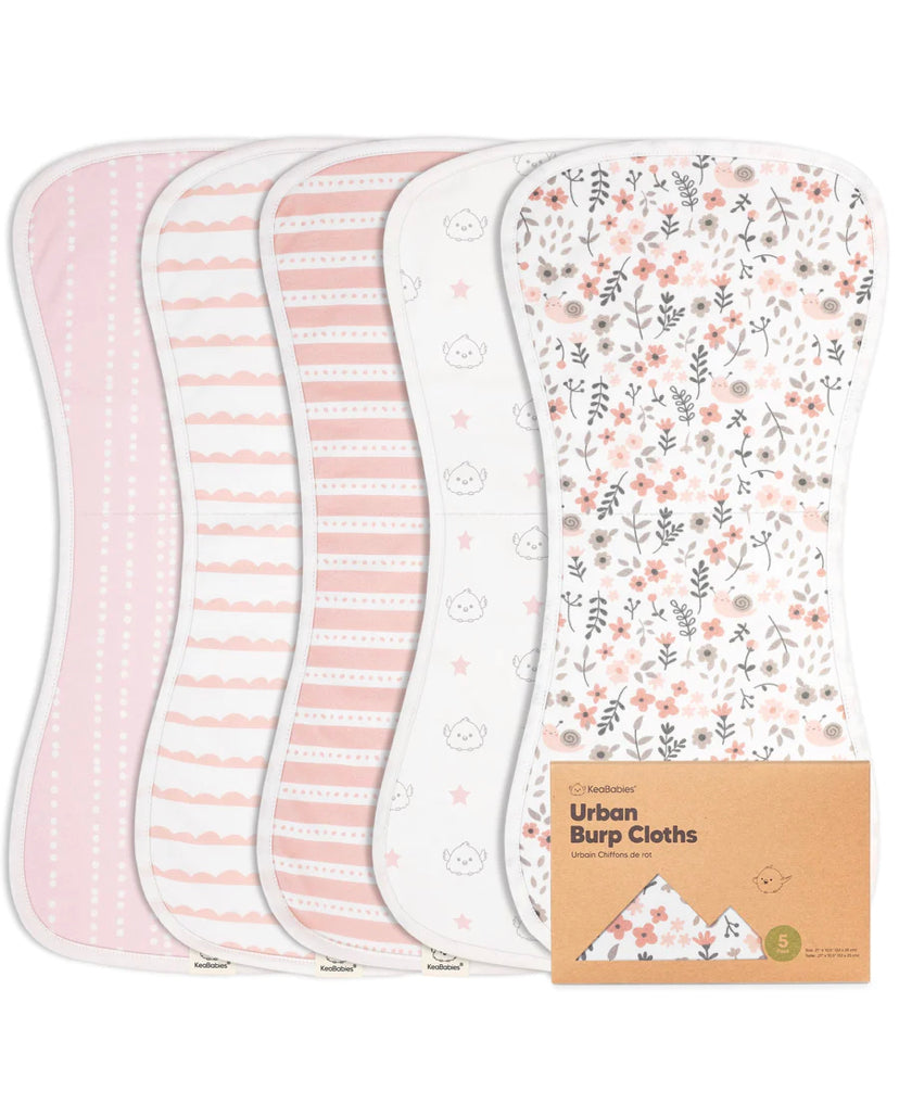 Sweet Charm Urban Burp Clothes (Pack of 5)