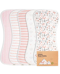 Sweet Charm Urban Burp Clothes (Pack of 5)