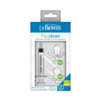 Dr.Brown's Pacidose Liquid Medicine Dispenser, Combo Pack (1 Stage 1 pacifier (0-6m), 1 Stage 2 pacifier (6-18m) and 1 Syringe)