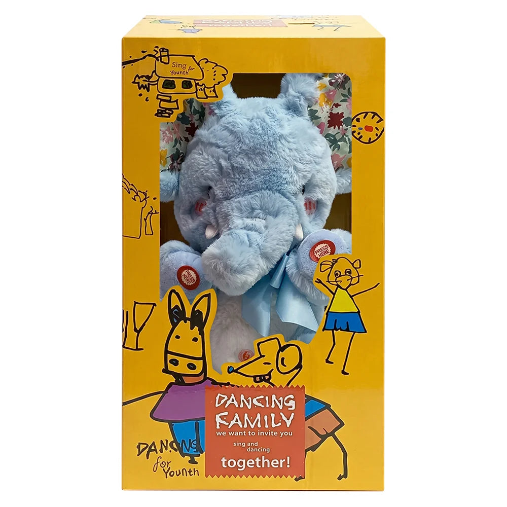 Talking Plush Elephant Toy with Voice Repeat Function