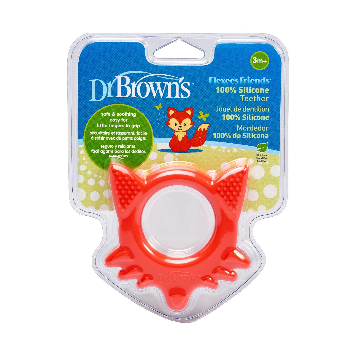 Dr.Brown's Flexees Friends Fox Teether - Red