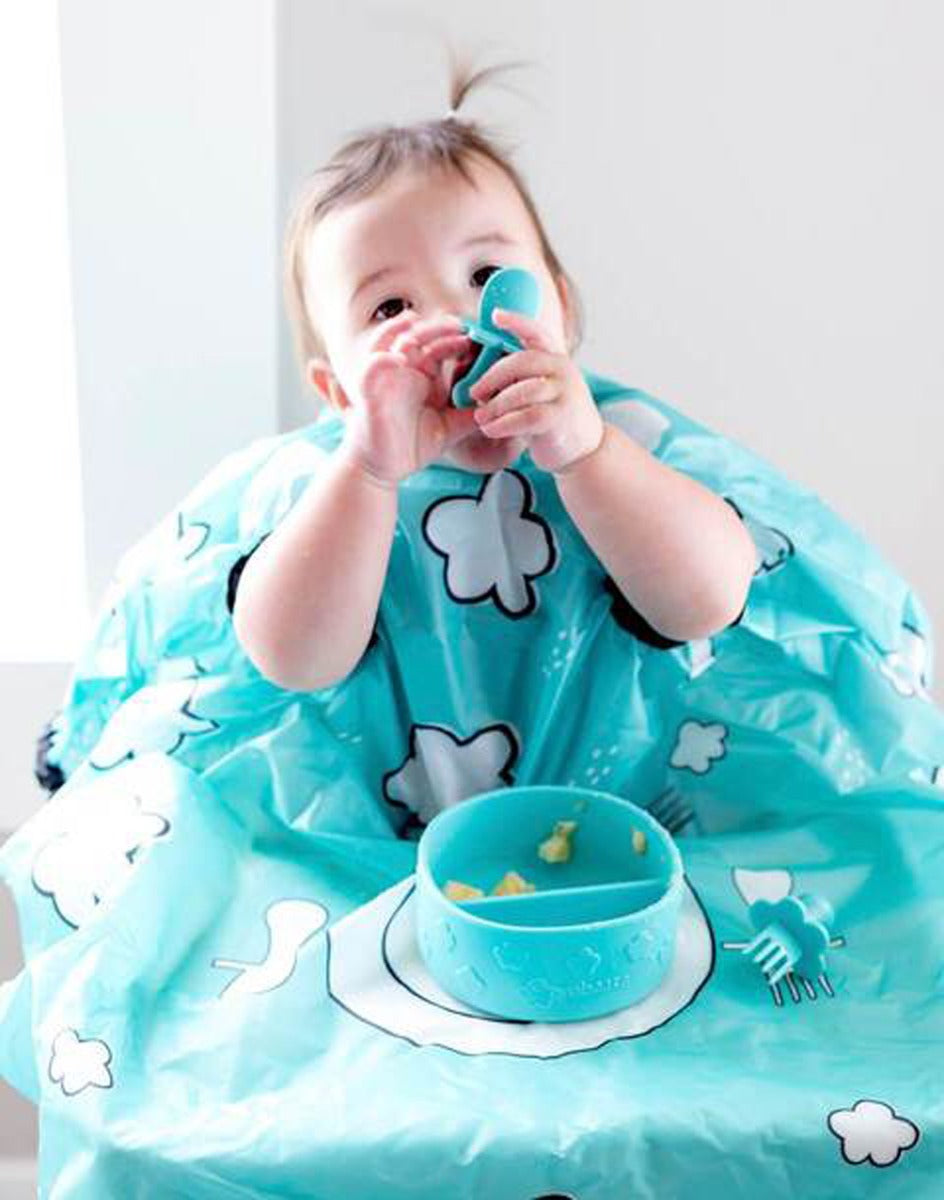 Teal Allover Bib