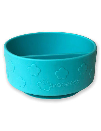 Teal Silicone Suction Bowl