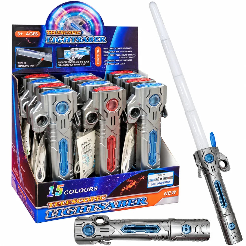 Telescopic Lightsaber LED Toy