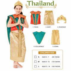 Thailand Girl Costume for Kids