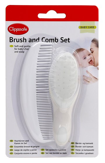 Clippasafe Baby Brush & Comb Set