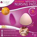 Curve Essential 2 Washable Nursing Pads Day Fuchsia