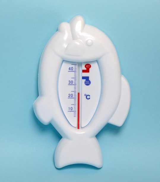 Clippasafe Bath Thermometer - Fish Shape White