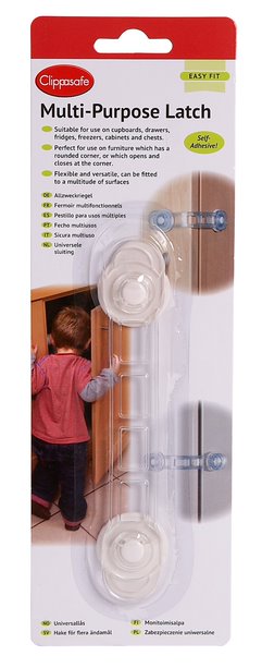 Clippasafe Multi-Purpose Latch White/Transparent