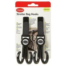 Clippasafe Stroller Bag Hooks (2 Pack) - NEW
