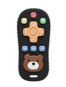 TINY'S BABY TEETHER - REMOTE CONTROL SHAPE - Black