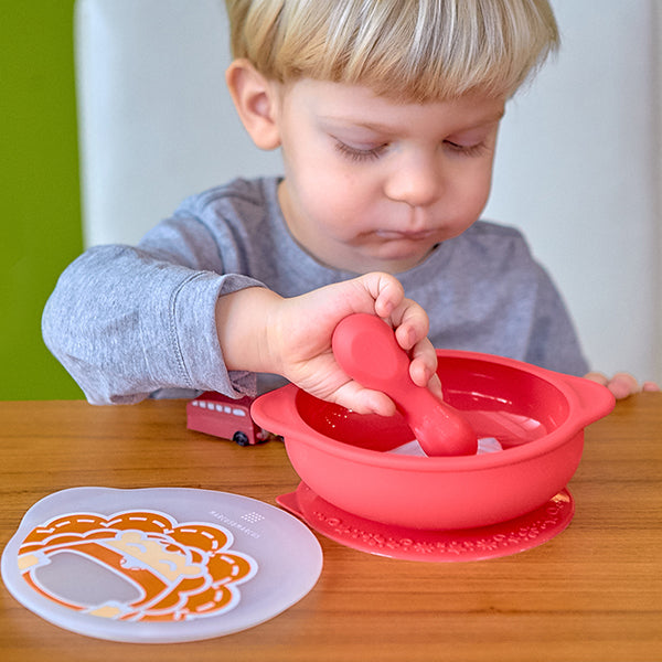 Yellow Giraffe Toddler First Self Feeding Set