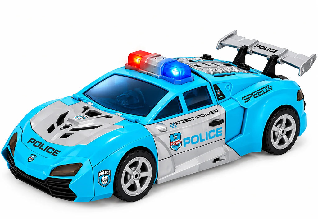 Transformable Robot to Police Car with Light & Sound