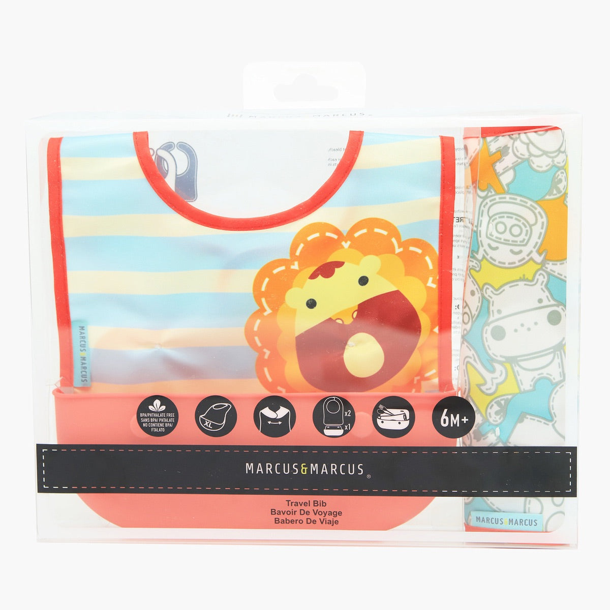 Red Lion Travel Bib - Set of 2