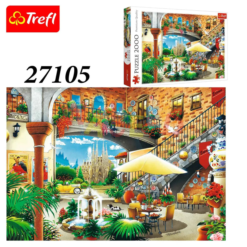 Trefl Barcelona Courtyard Puzzle – 2000 Pieces (27105)