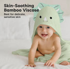 Triceratops Cuddle Baby Hooded Towel