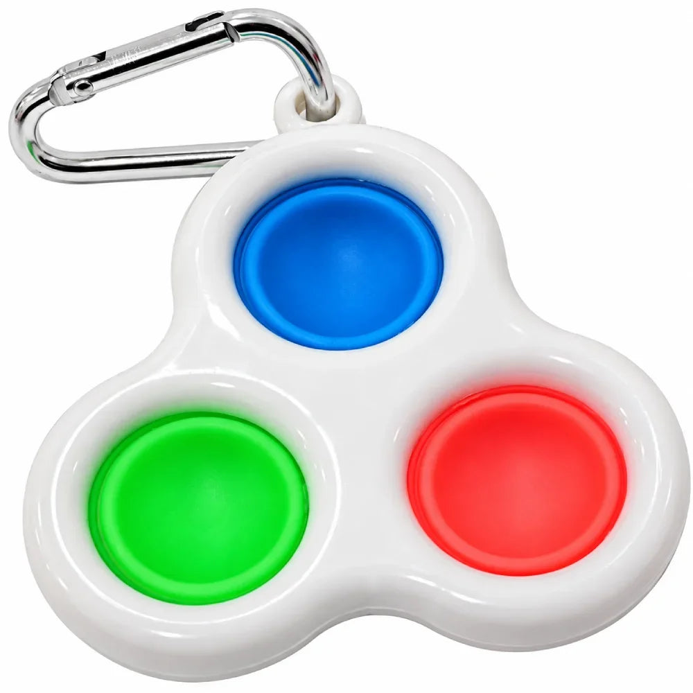 Triple Button Pop Keychain Toy