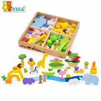 Tropical Tales Wooden Blocks Set 55 Pieces