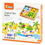 Tropical Tales Wooden Blocks Set 55 Pieces