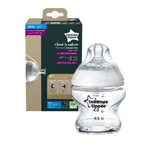 Tommee Tippee Closer to Nature   Glass Feeding Bottle, 150ml x 1  -Clear