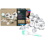 Tommee Tippee Closer to Nature Glass Feeding Bottle Kit, Starter Set - Clear