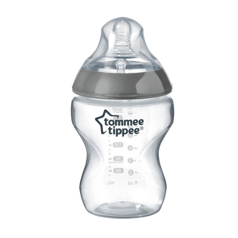 Tommee Tippee Closer to Nature Feeding Bottle, 260ml x 1  - Clear