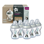 Tommee Tippee Closer to Nature Feeding Bottle, 260ml x 6  - Girl