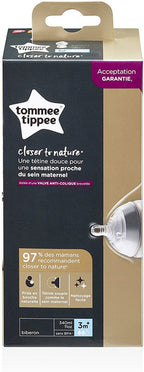 Tommee Tippee Closer to Nature Feeding Bottle, 340ml x 1 -Clear