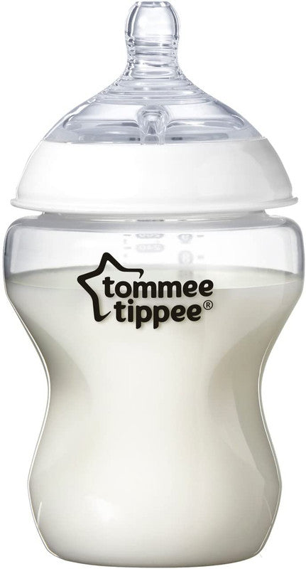 Tommee Tippee Closer to Nature Feeding Bottle, 340ml x 1 -Clear