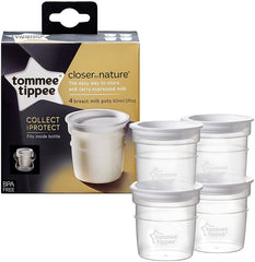 Tommee Tippee Closer to Nature Milk Storage Pots (Pack of 4)