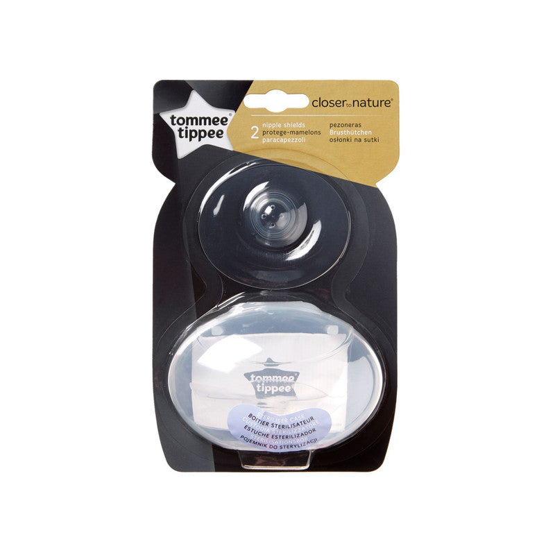 Tommee Tippee Closer to Nature Nipple Shieldsx 2 with Sterilizer Case