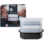 تومي تيبي - معقم بخار كهربائي- اسود