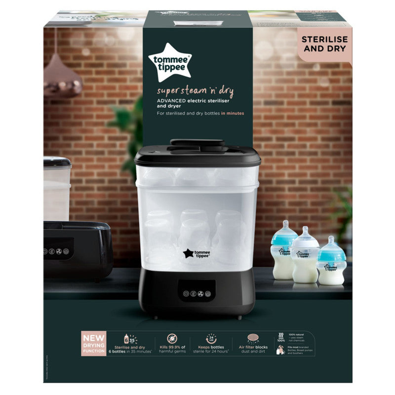 Tommee Tippee Advanced Electric Steam Steriliser Dryer Black