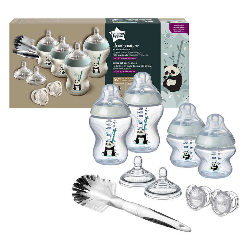 Tommee Tippee Closer to Nature Feeding Bottle Kit, Starter Set - Girl