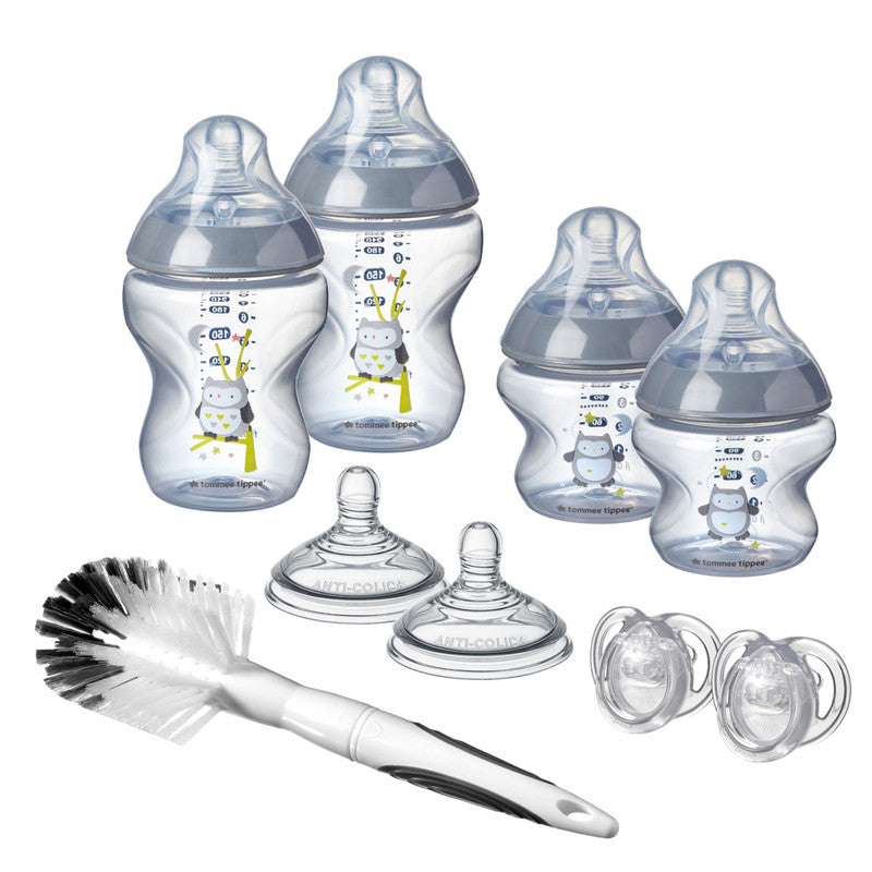 Tommee Tippee Closer to Nature Feeding Bottle Kit, Starter Set - Boy